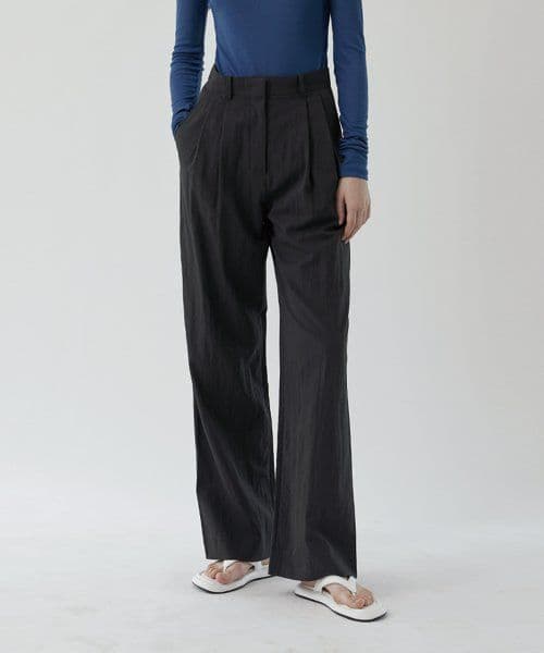 Summer loose slacks (charcoal)